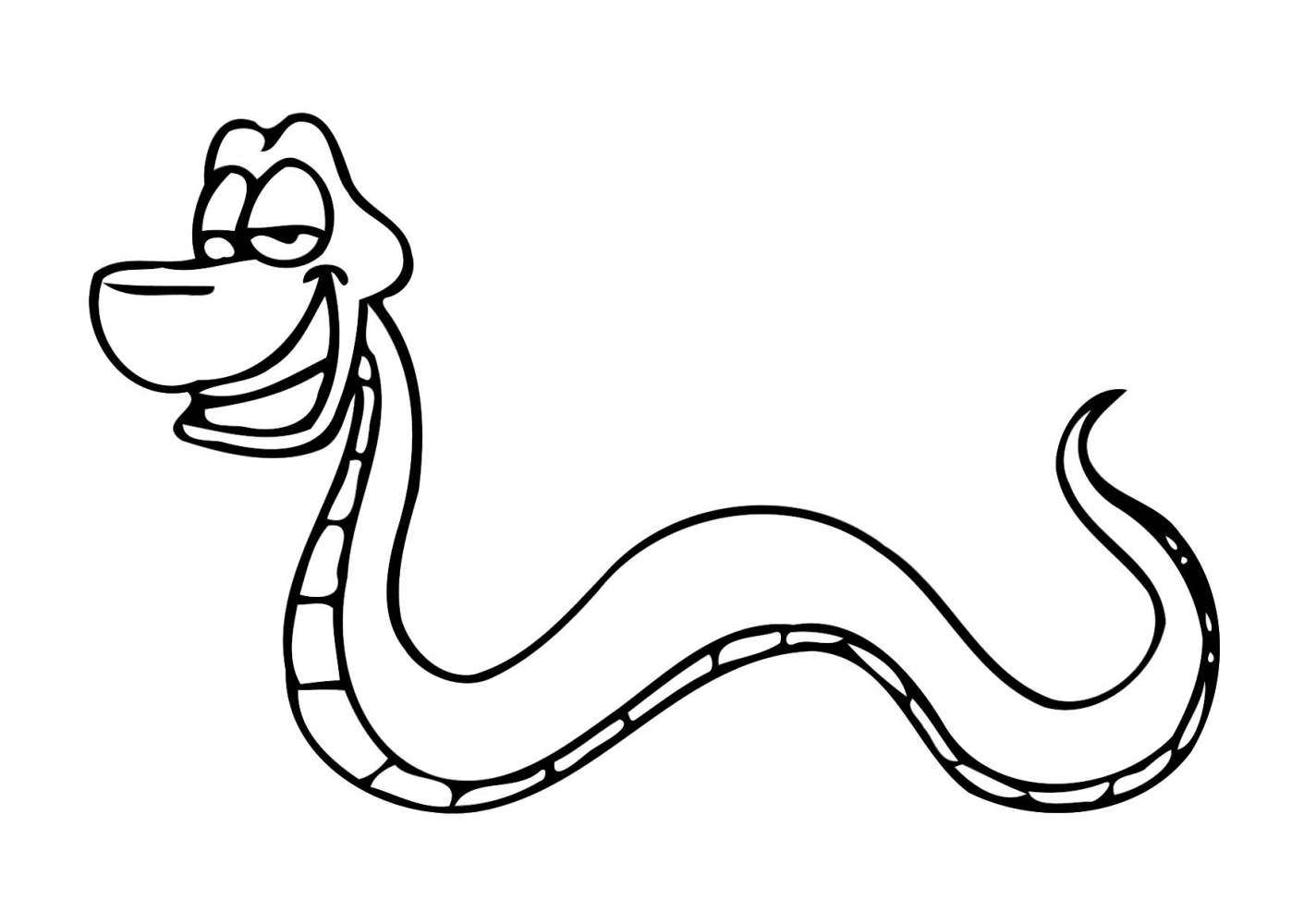 1411x1000 Snake Coloring Pages To Download And Print For Free
