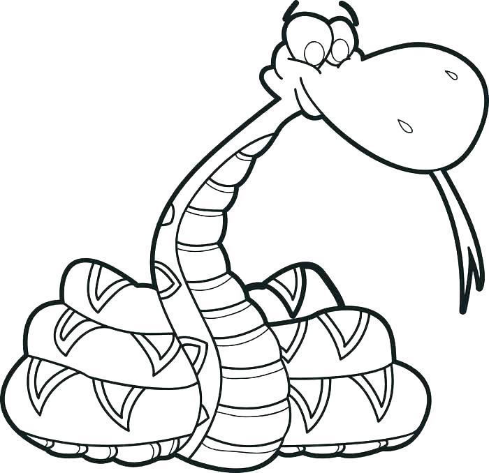 700x678 Snake Coloring Pages
