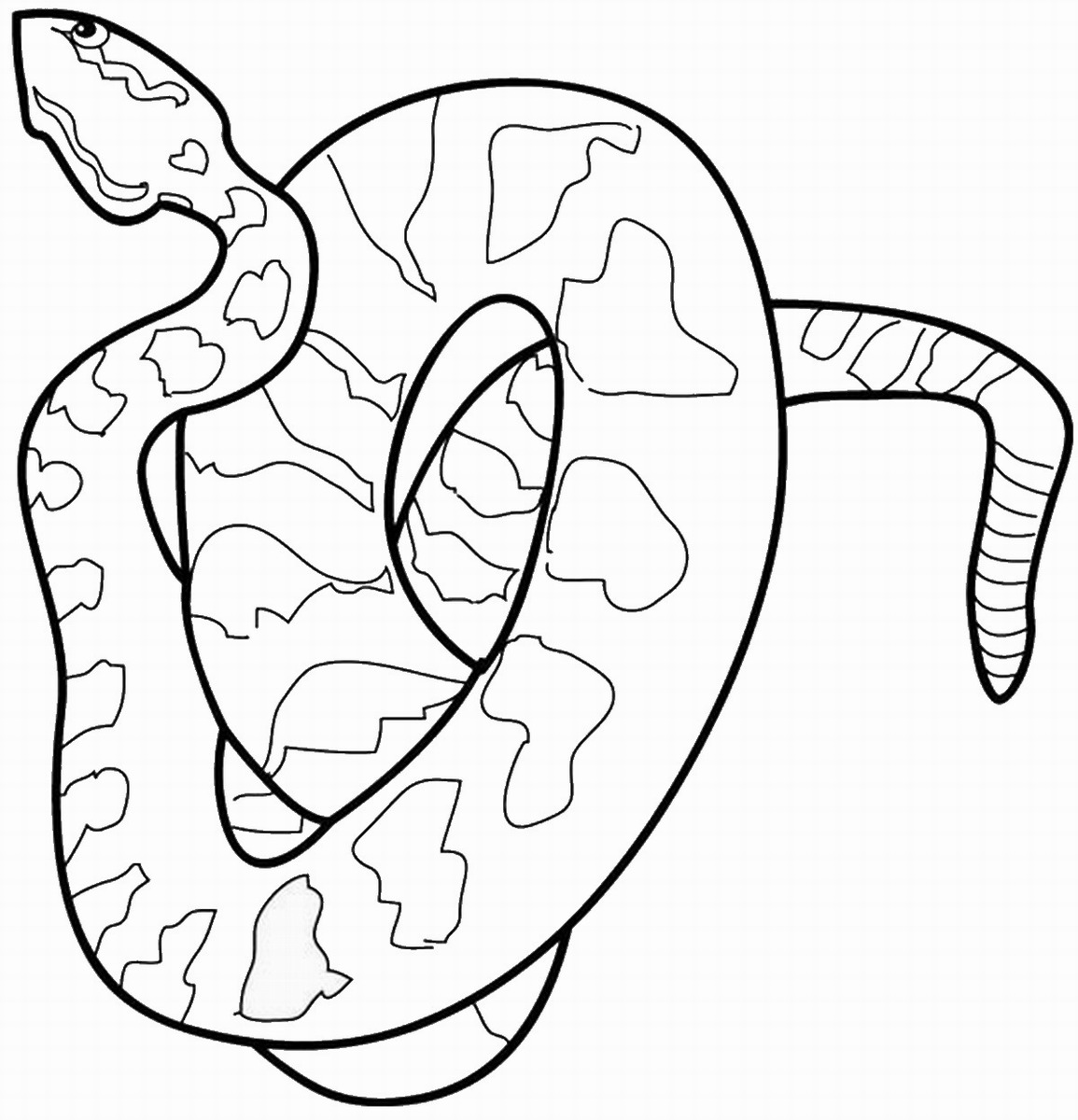 1155x1200 Snake Coloring Pages