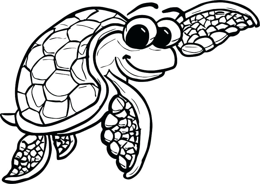 863x611 Turtle Coloring Pages Turtle Coloring Pages Free Turtle Coloring