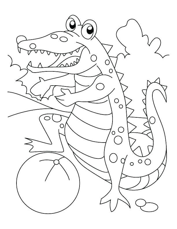 612x792 Alligator To Color