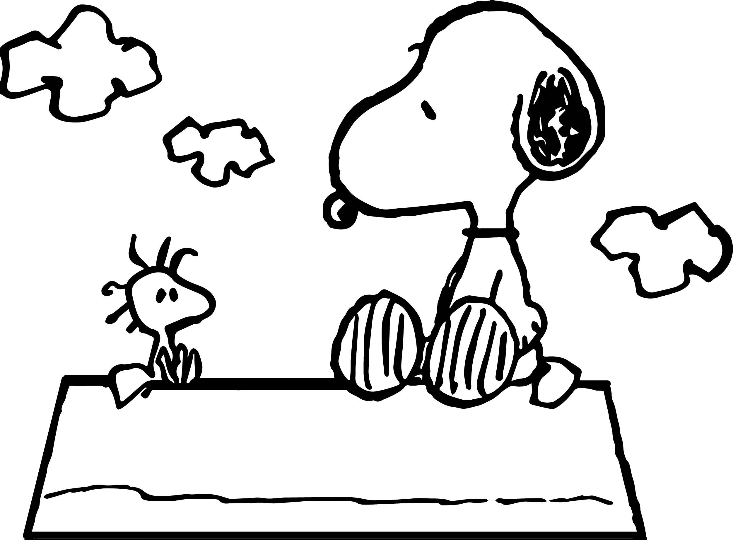2503x1843 Fascinating Celebrity Image Peanuts Snoopy Woodstock Coloring Page