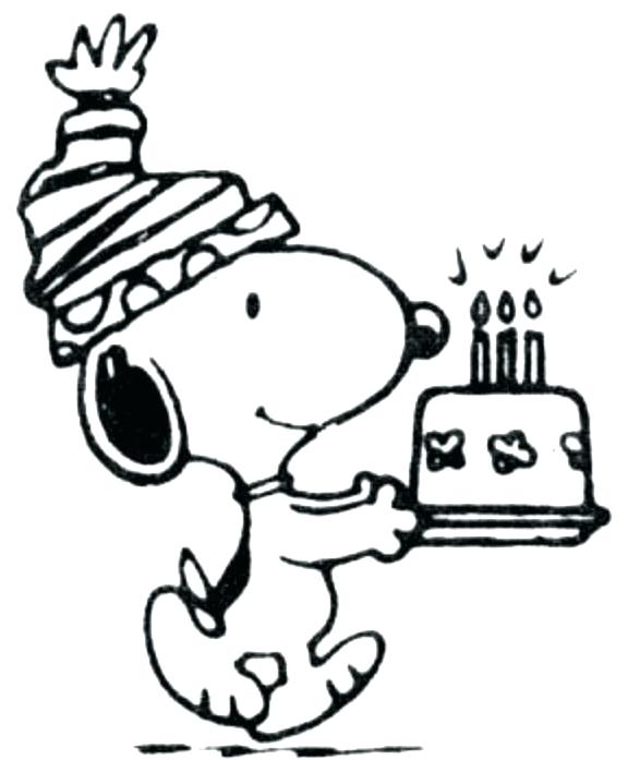 576x697 Snoopy Coloring Page Happy Birthday Coloring Pages For Friends