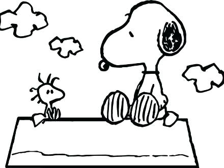 440x330 Impressive Charlie Brown And Snoopy Coloring Pages Free Printable