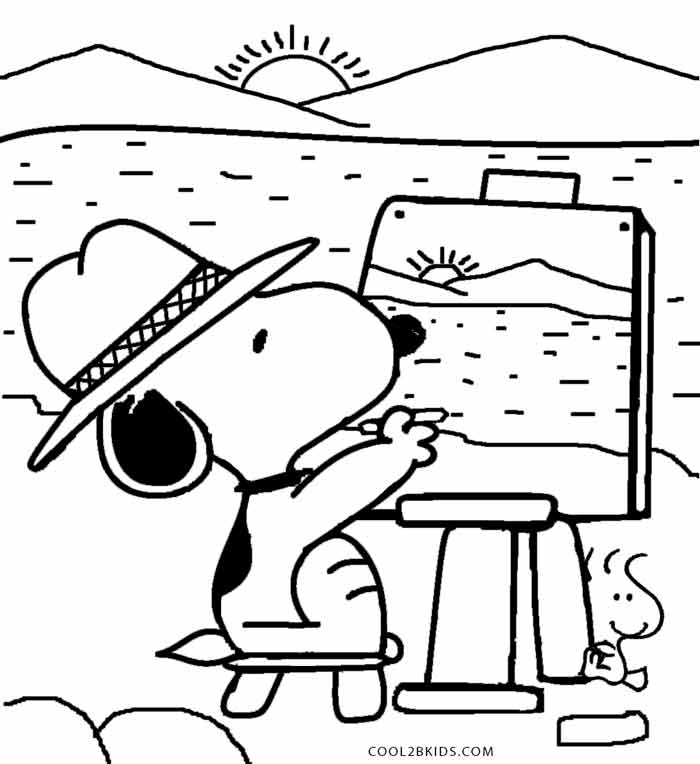 700x764 Printable Snoopy Coloring Pages For Kids