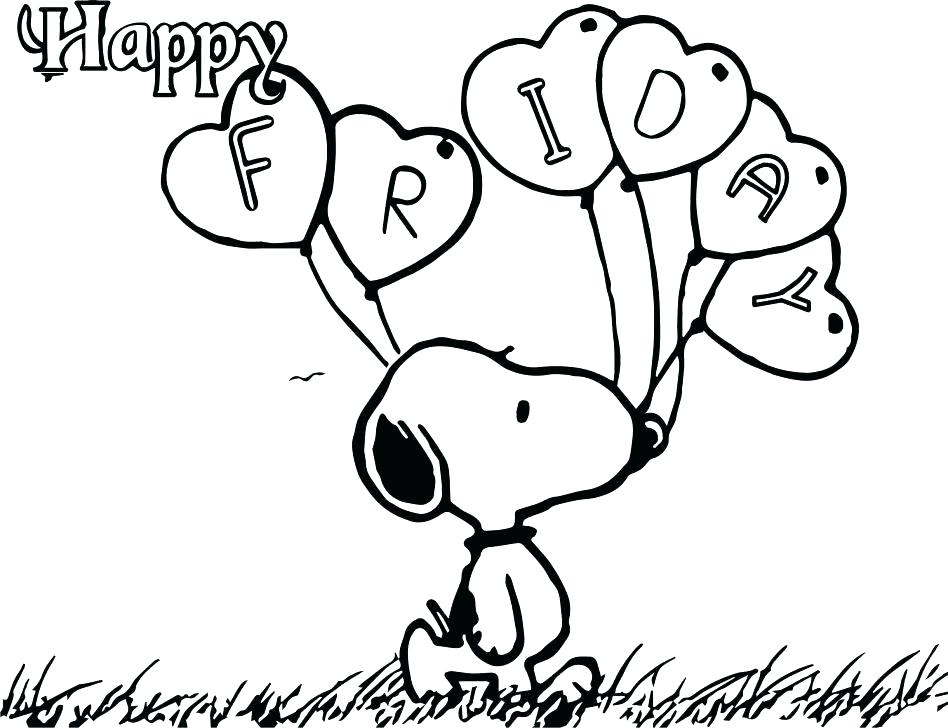 948x728 Snoopy Coloring Pages
