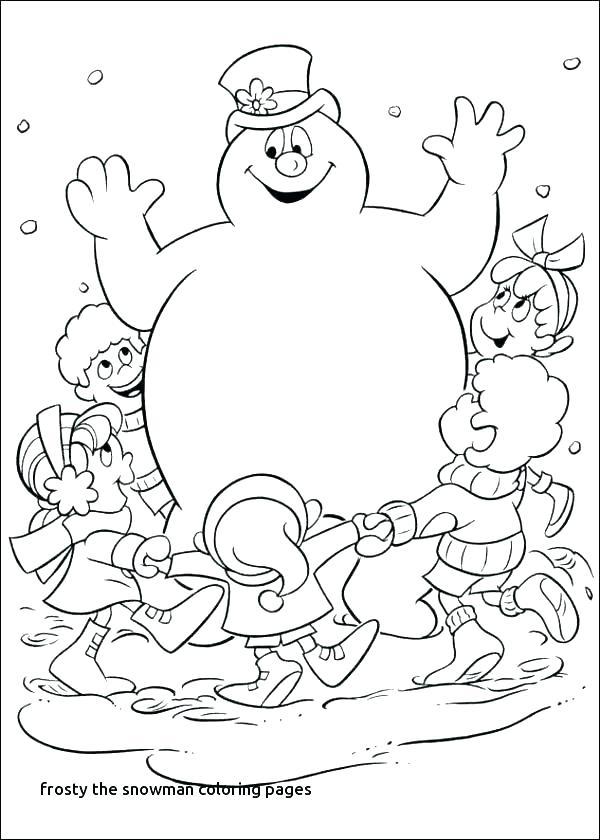 600x840 Coloring Page Of Snowman Snowman Coloring Pics And Printable