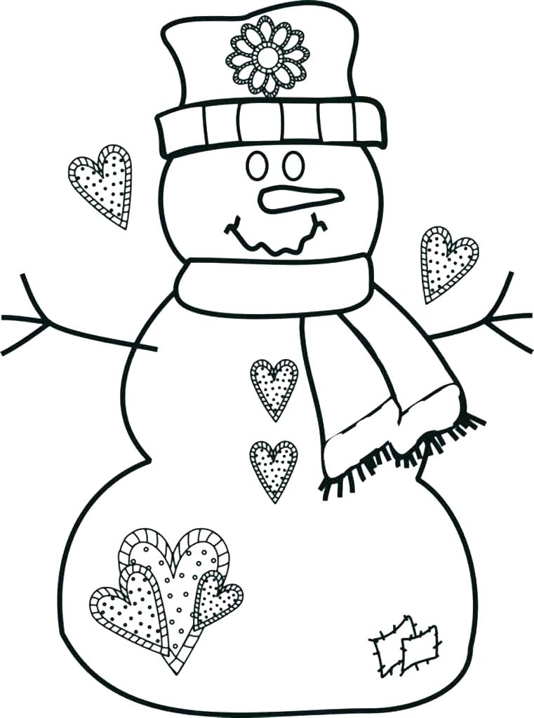 761x1024 Free Printable Frosty Snowman Coloring Pages