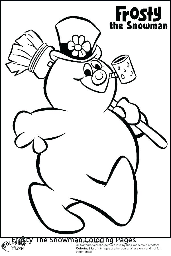 600x900 Free Printable Snowman Coloring Pages