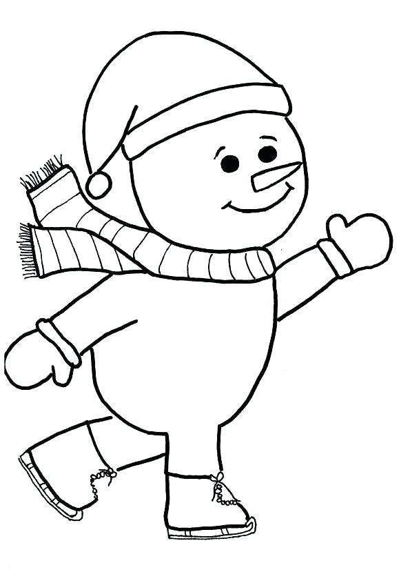 595x842 Printable Snowman Coloring Pages