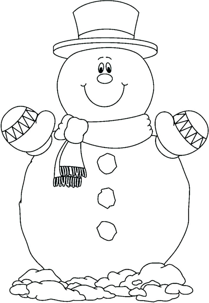709x1024 Printable Snowman Coloring Pages