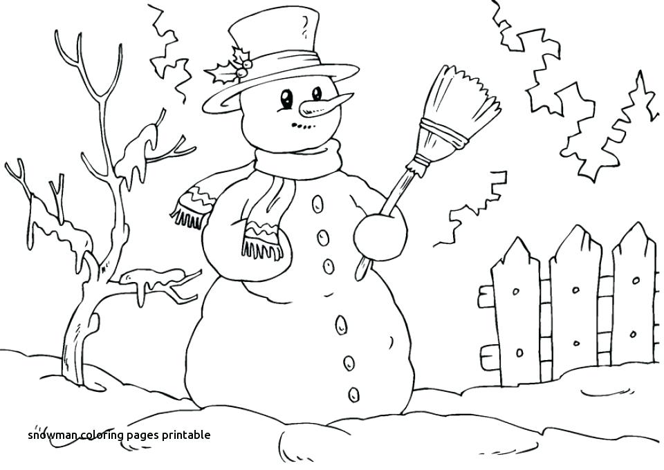 960x680 Printable Snowman Coloring Pages
