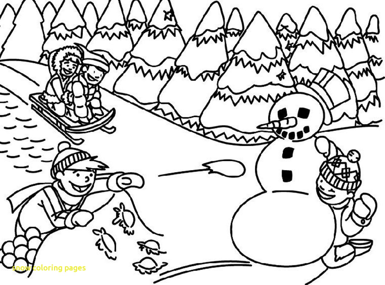 1273x942 Snow Coloring Pages With Winter Coloring Pages Free Printable Snow