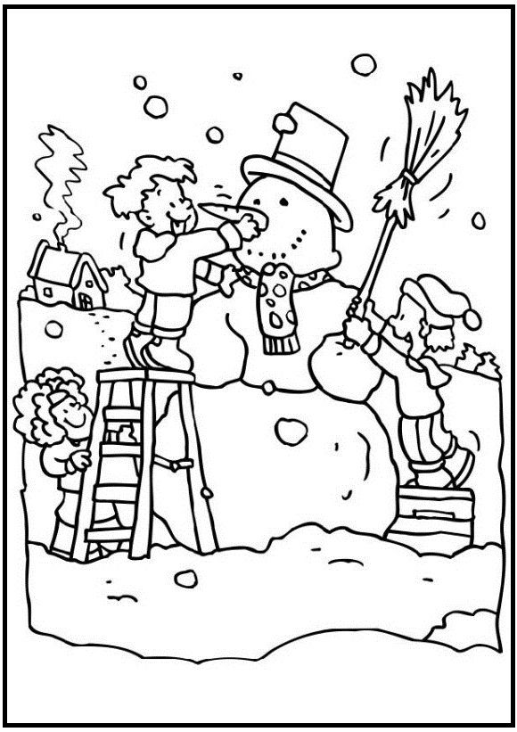 580x821 Best Winter Images On Coloring Pictures For Kids