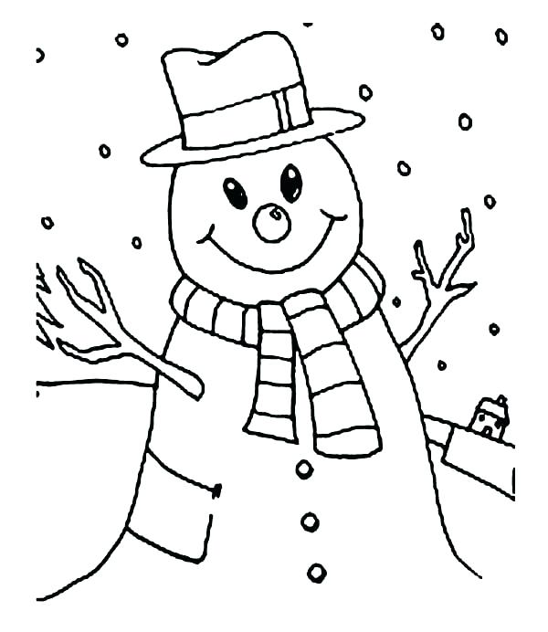 600x692 Snow Day Coloring Pages Here Are Groundhog Coloring Pages Images