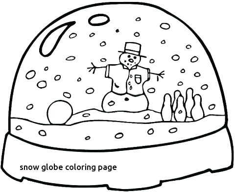 480x392 Snow Globe Coloring Page