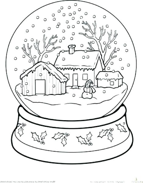 470x600 Globe Coloring Page Collection Snow Coloring Pages Snow Day Globe