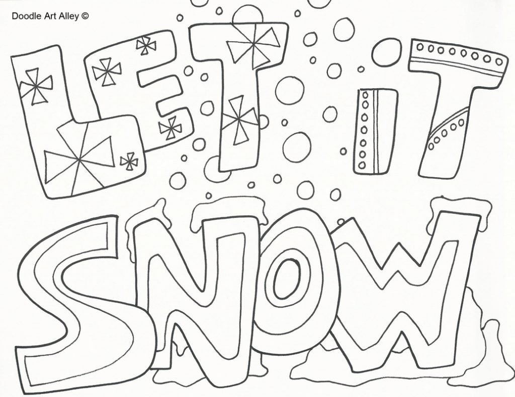 1024x791 Snow Coloring Sheets