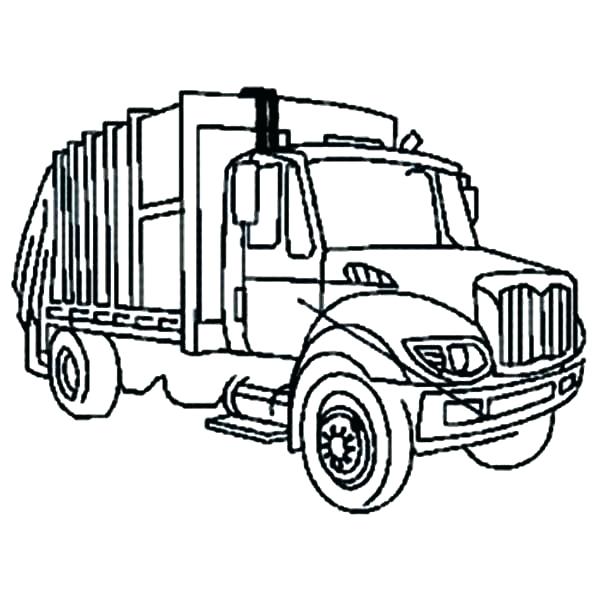 600x600 Free Coloring Pages Trucks Coloring Pages Garbage Truck Snow Plow