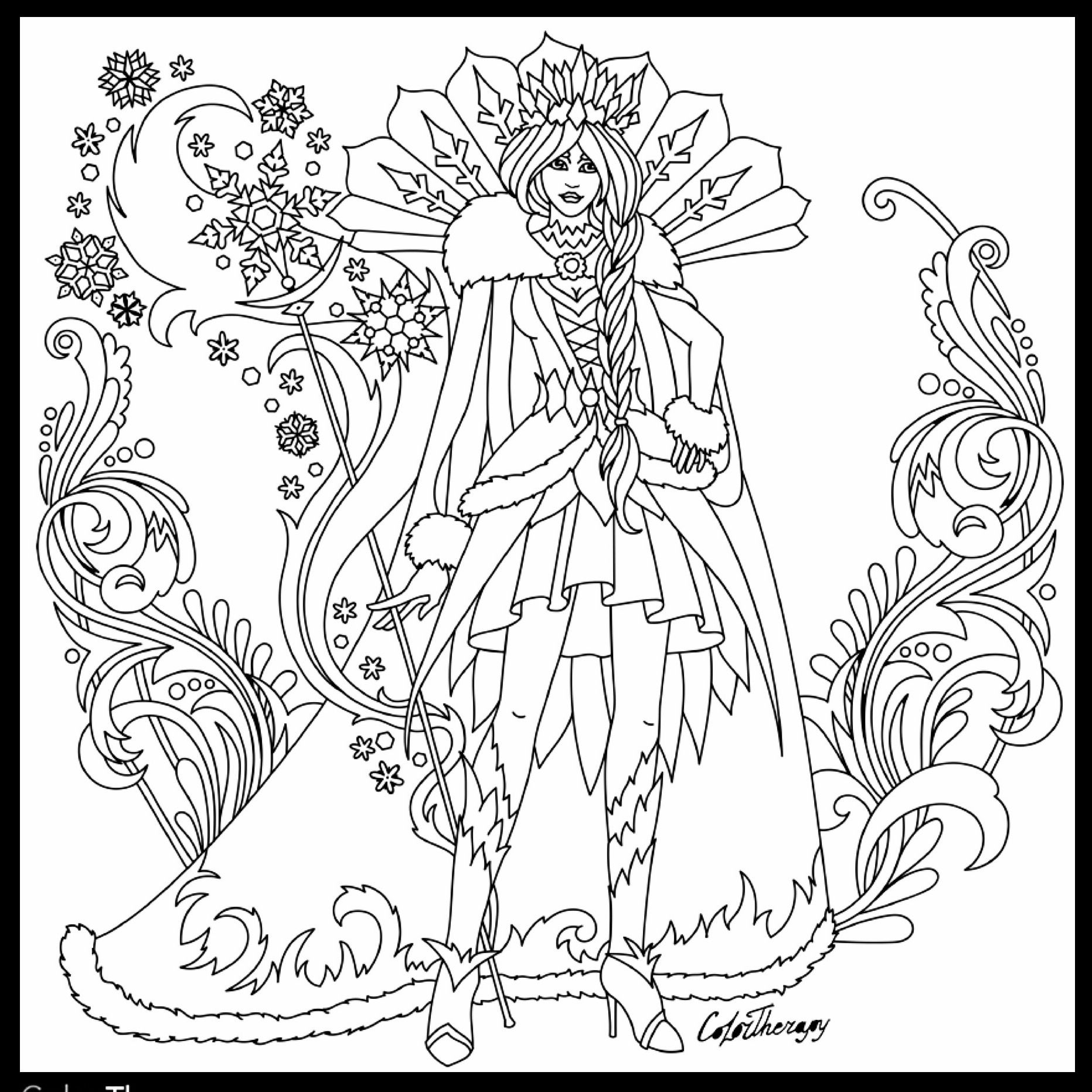 1863x1863 Snow Queen Coloring Page Coloring Pages For Adults