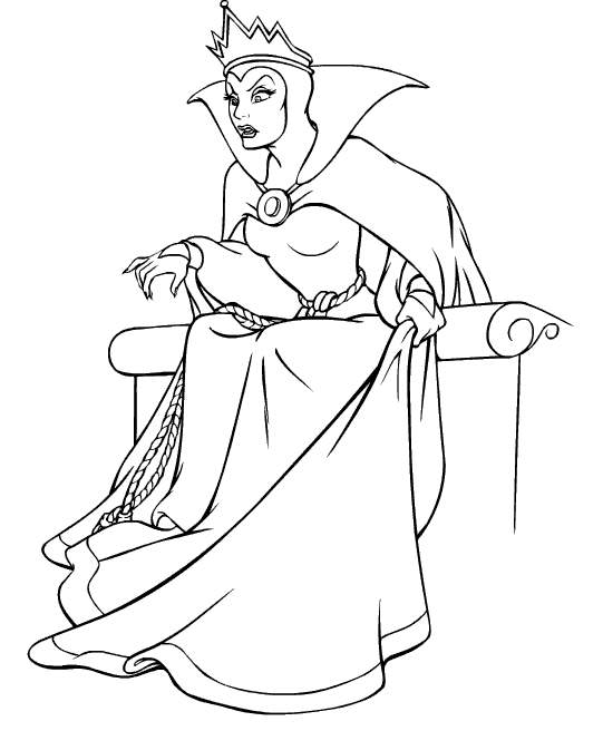 541x656 Snow White Evil Queen Coloring Pages Coloring Pages