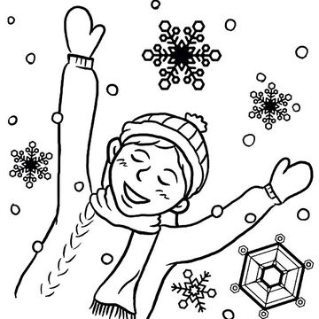 360x360 Printable Winter Coloring Pages