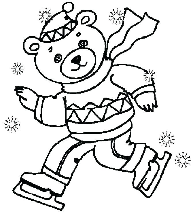 670x764 Winter Scene Coloring Pages Fresh Winter Coloring Pages Printable