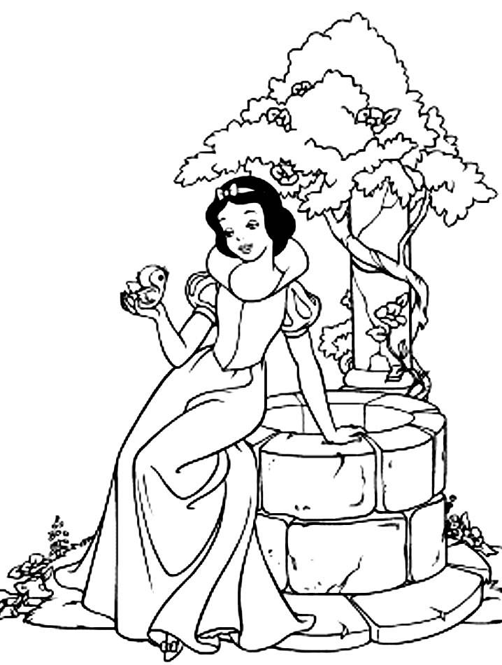 718x950 Coloring Pages Snow White And The Seven Dwarfs