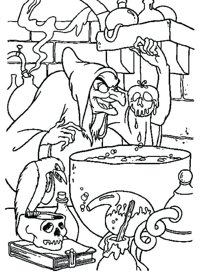 718x950 Snow White And The Seven Dwarfs Coloring Pages Well Coloring Page