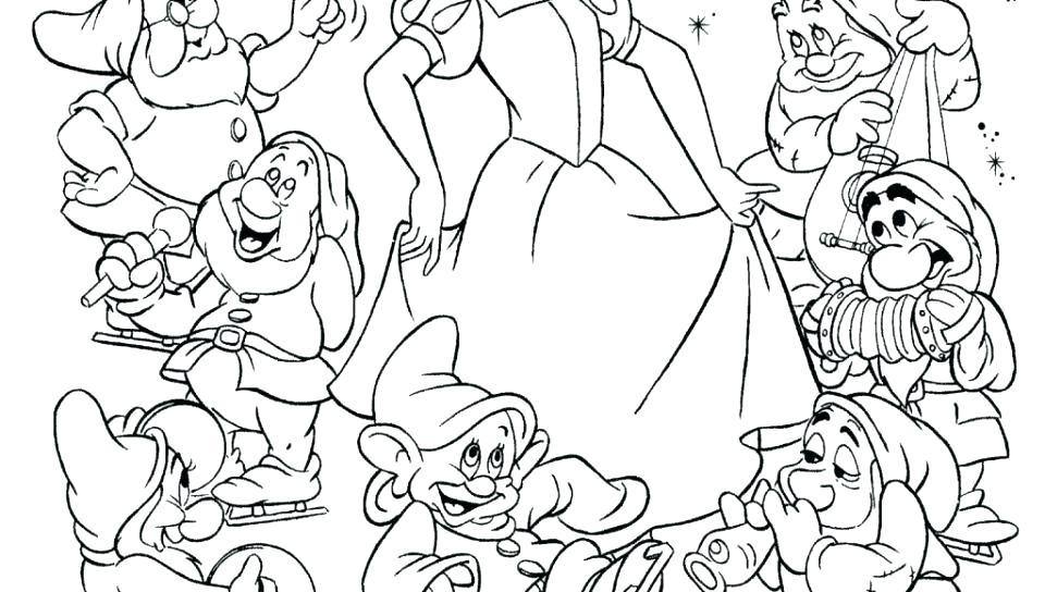 960x544 Dwarfs Coloring Pages Seven Dwarfs Coloring Pages Snow White