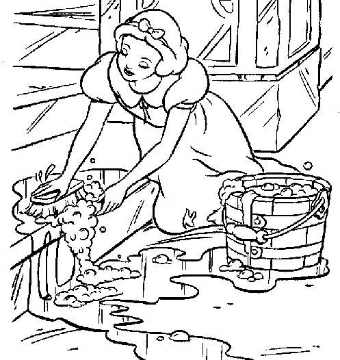 497x526 Coloring Pages Snow White And The Seven Dwarfs