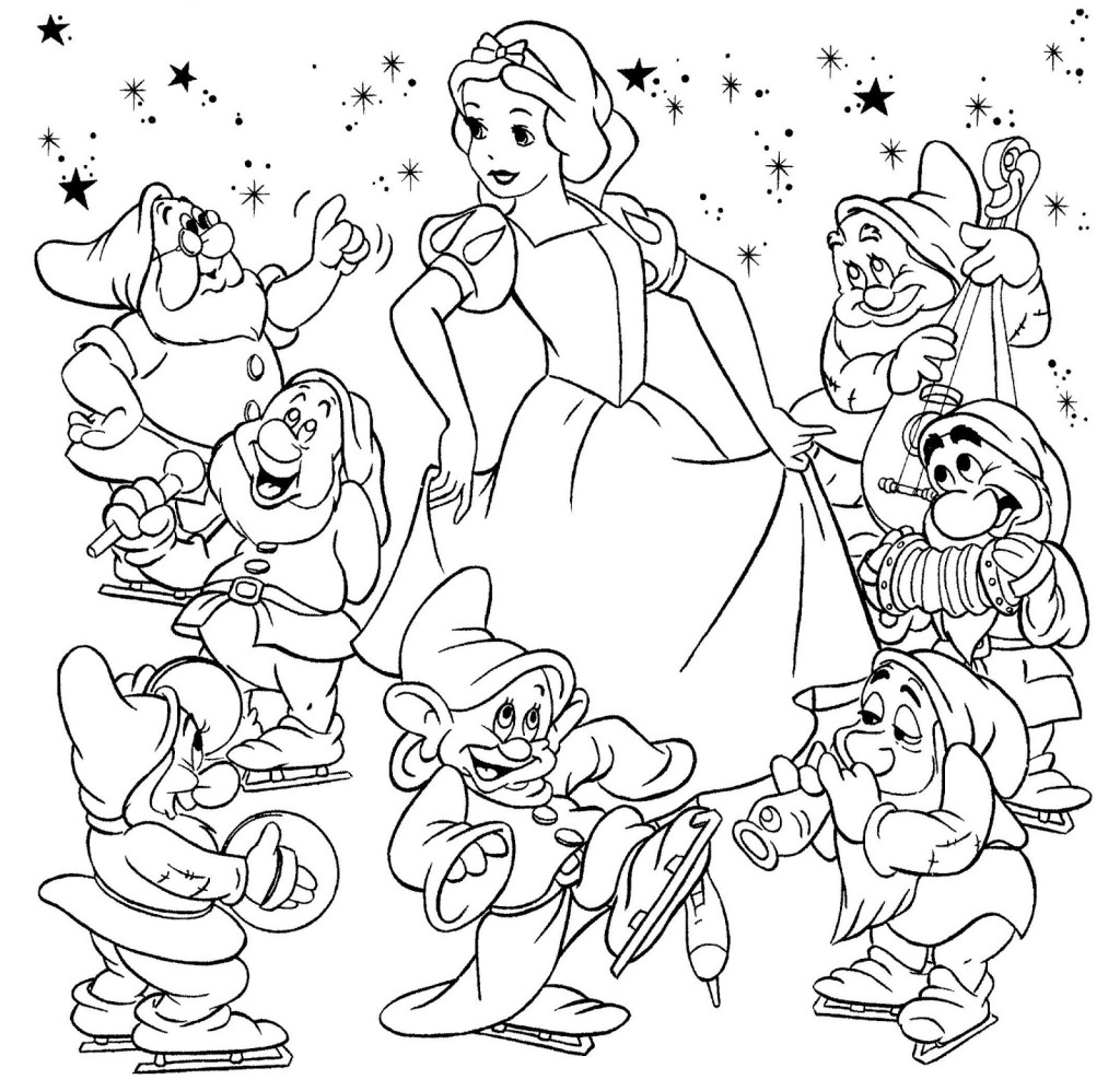 1024x998 Snow White Coloring Pages From Brooklyn Free Printables