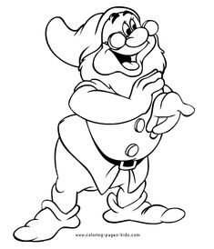 235x274 Kids Under Snow White And The Seven Dwarfs Coloring Pages Part