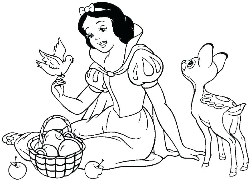 878x634 Snow White And The Seven Dwarfs Coloring Pages Dwarfs Coloring