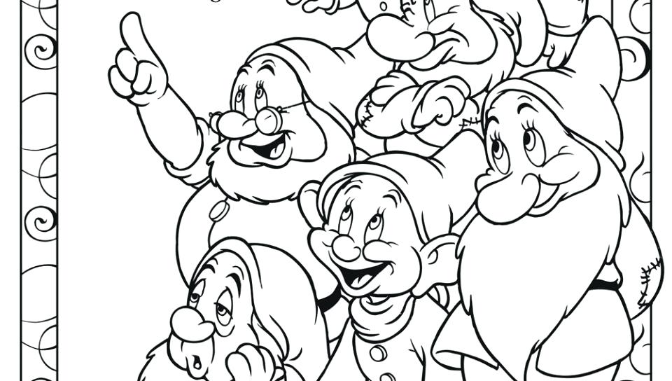 960x544 Snow White Printables Little Snow White And The Dwarfs Coloring