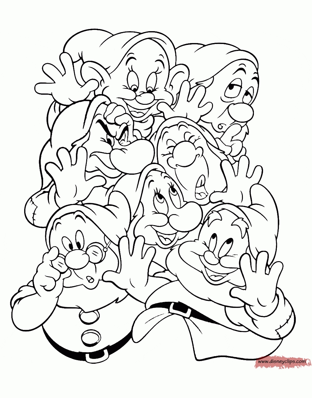 1020x1303 Dwarfs Coloring Pages Download Coloring For Kids