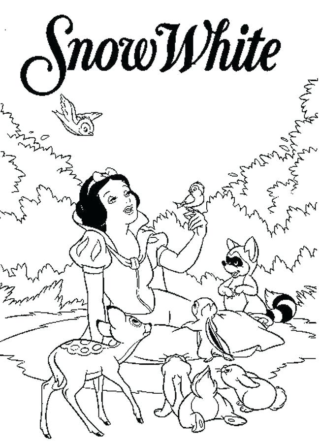 650x900 Snow White Printable Coloring Pages
