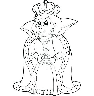391x397 Queen Coloring Page This Is Queen Coloring Page Pictures Queen