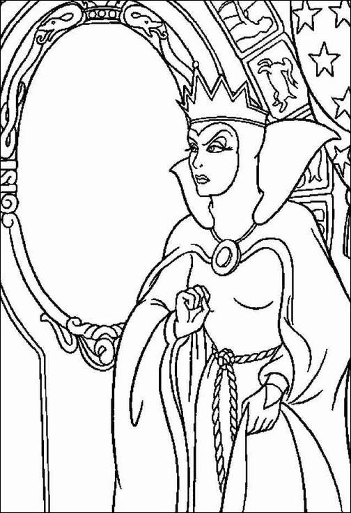 504x737 Snow White Cartoon Coloring Pages