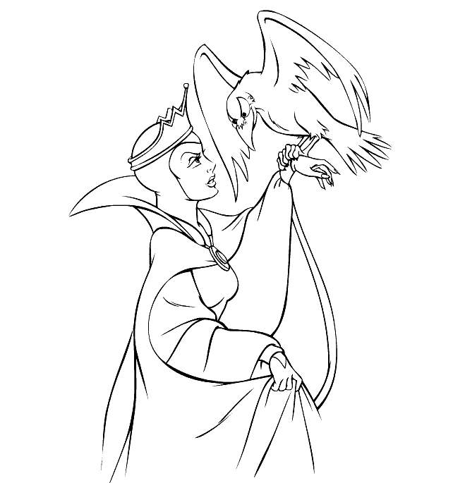 659x685 Snow White Evil Queen Coloring Pages