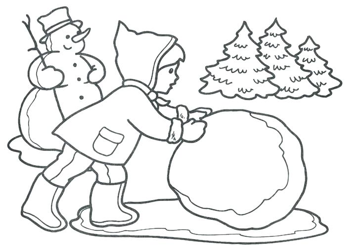 728x501 Coloring Pages For Kids Cars Winter Snowball Fight Clothes