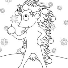 220x220 Dog And Bear Having A Snowball Fight Coloring Pages