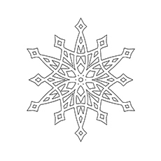 230x230 Top Snowflake Coloring Pages For Your Little Ones
