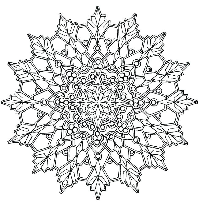 650x670 Snowflake Coloring Pages Snowflakes Coloring Page Snowflake