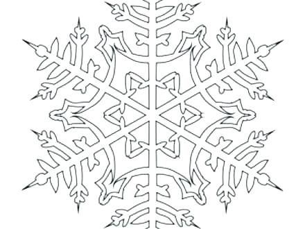 440x330 Printable Snowflake Coloring Pages