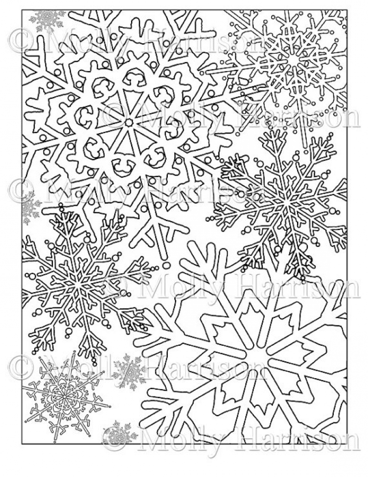 741x960 Get This Printable Snowflake Coloring Pages For Adults !