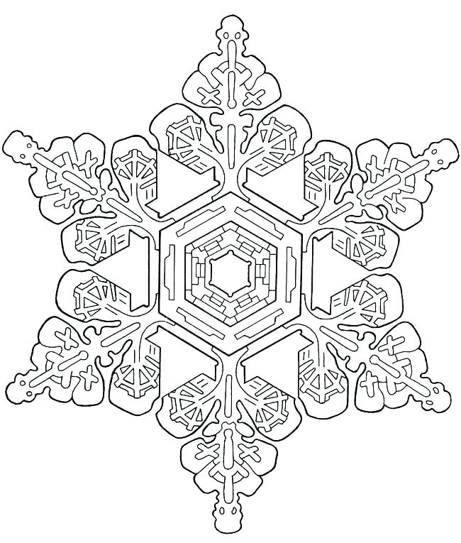 650x765 Snowflake Color Pages Coloring Pages Snowflakes Coloring Pages