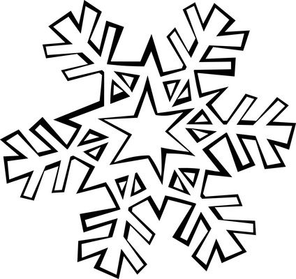 424x400 Snowflake Coloring Pages Snowflake Coloring Page Needle Punch