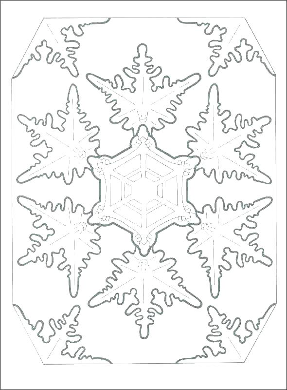 Snowflake Coloring Pages For Kids at GetDrawings.com | Free for