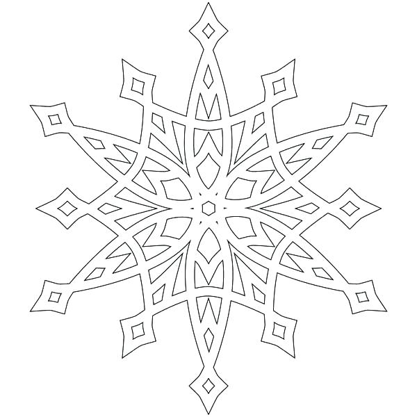 600x600 Snowflake Coloring Pages Snowflake Coloring Pages Free Printable